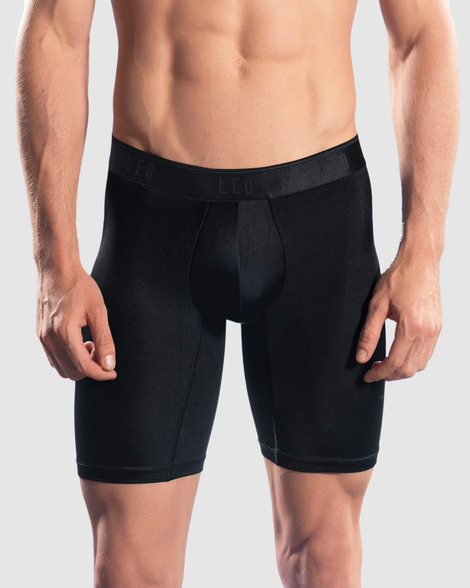 Microfiber Long Boxer Brief with Ergonomic Pouch