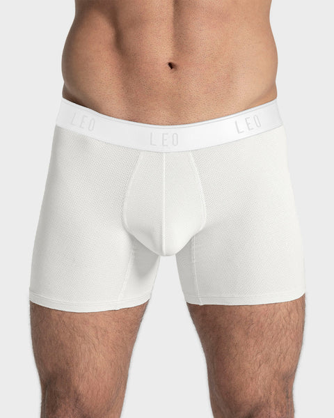 Ultra-Light Boxer Brief with Ergonomic Pouch#color_000-white