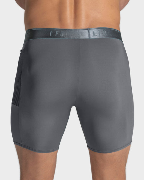 Long athletic boxer brief with side pocket#color_784-dark-gray