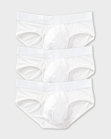 Ultra-Light Brief with Ergonomic Pouch#color_000-white