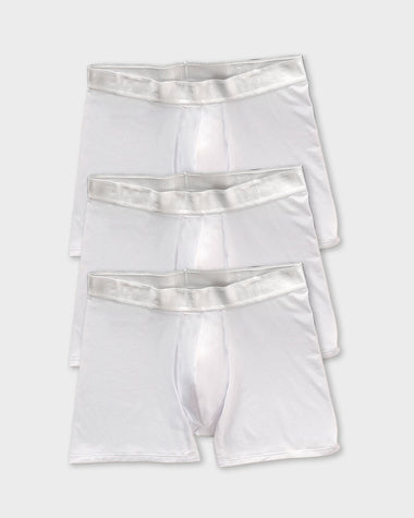 Ultra-Light Boxer Brief with Ergonomic Pouch#color_000-white