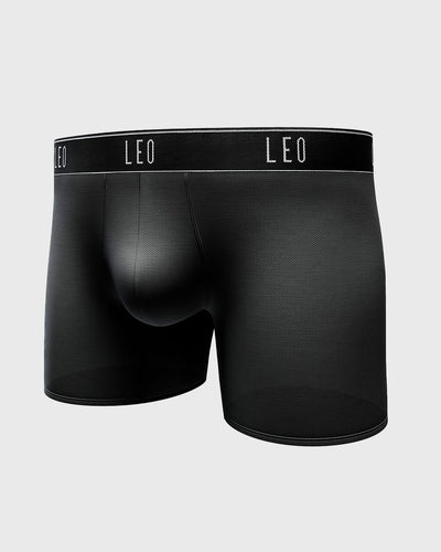 Mid-length boxer brief with ergonomic design#color_700-black
