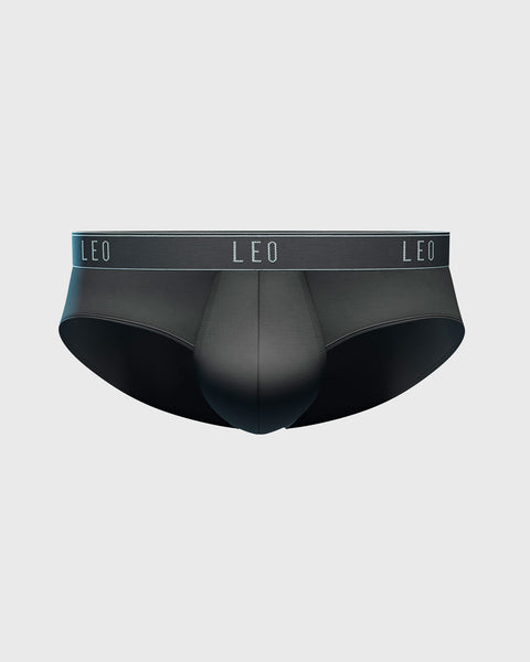 Microfiber brief with frontal ergonomic design#color_700-black