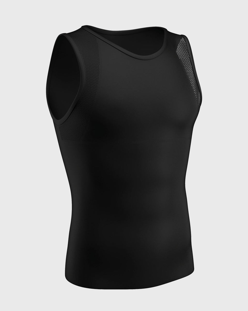 Stretch cotton moderate compression shaper tank