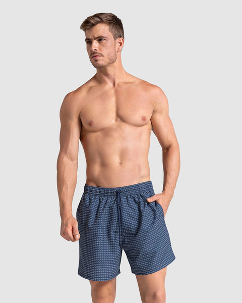 5" Eco-Friendly Men'S Swim Trunk with Soft Inner Mesh Lining#color_a31-waves-print